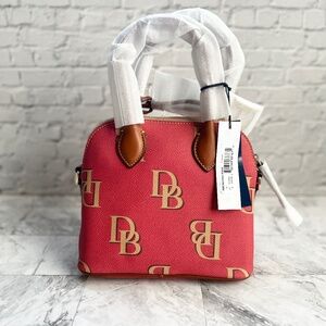 NEW Dooney & Bourke Monogram Small Domed Satchel
